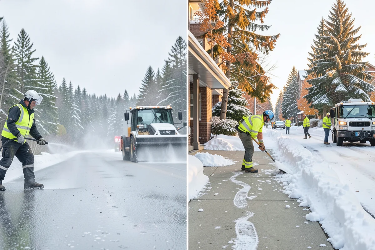 Bike Lane Clearing in Bonney Lake, Pierce County, WA - Clear the bike lane to full width with compact equipment