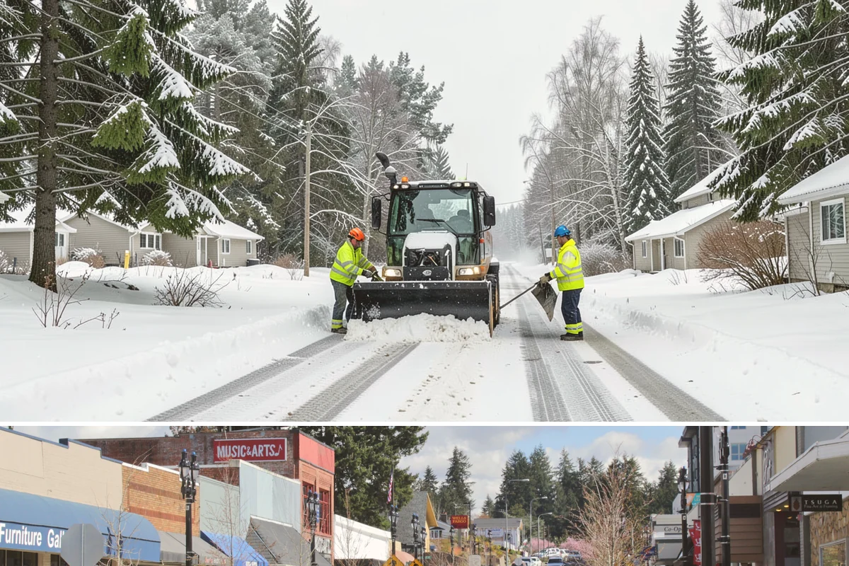 Bike Lane Clearing in Bothell, King County, WA - Add bike-lane clearing to your winter plan before the December cold snaps that catch commuters off guard.