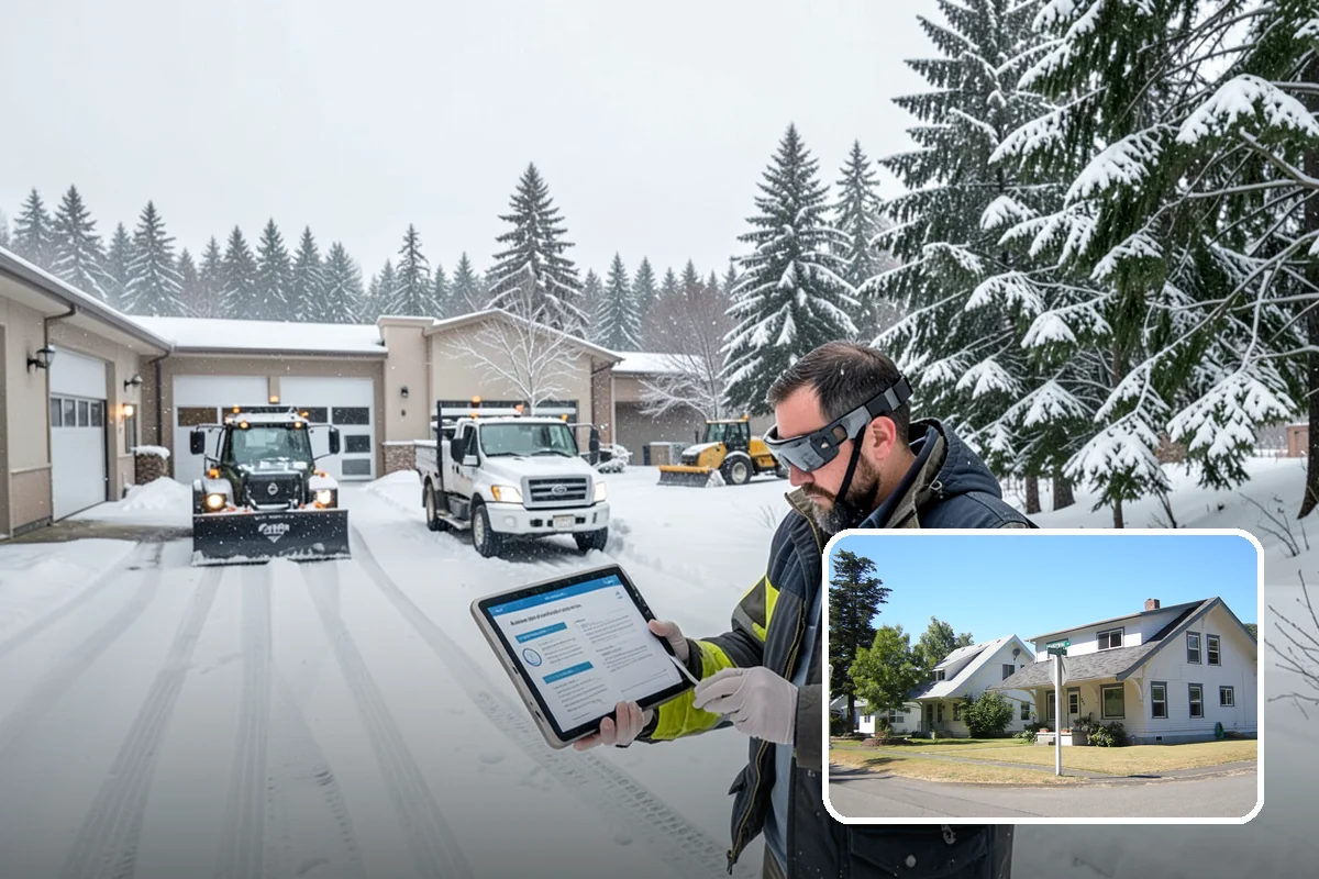 Bike Lane Clearing in DuPont, Pierce County, WA - Keeps cyclists out of vehicle lanes during snow