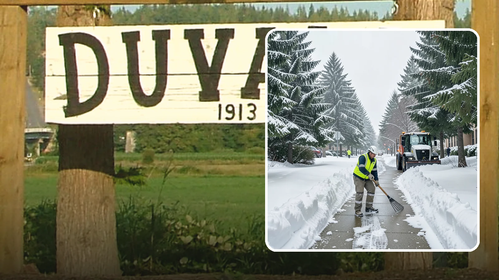 Bike Lane Clearing in Duvall, King County, WA - Clearing of on-property and campus bike lanes so year-round Puget Sound cyclists are not forced into traffic.