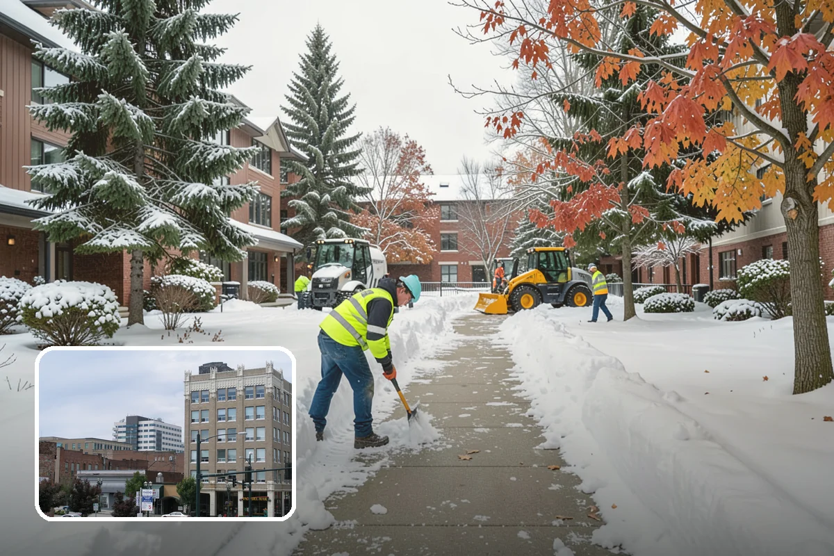 Bike Lane Clearing in Everett, Snohomish County, WA - Keeps cyclists out of vehicle lanes during snow