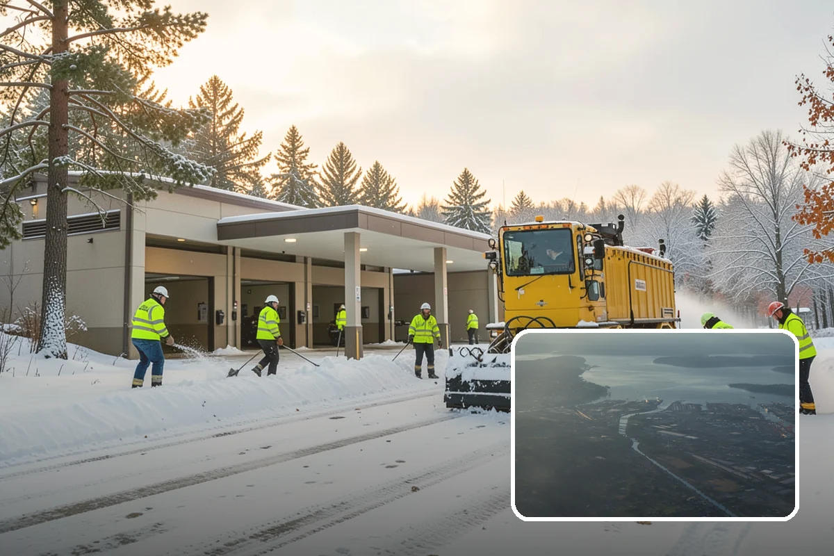 Bike Lane Clearing in Fife, Pierce County, WA - Keeps cyclists out of vehicle lanes during snow
