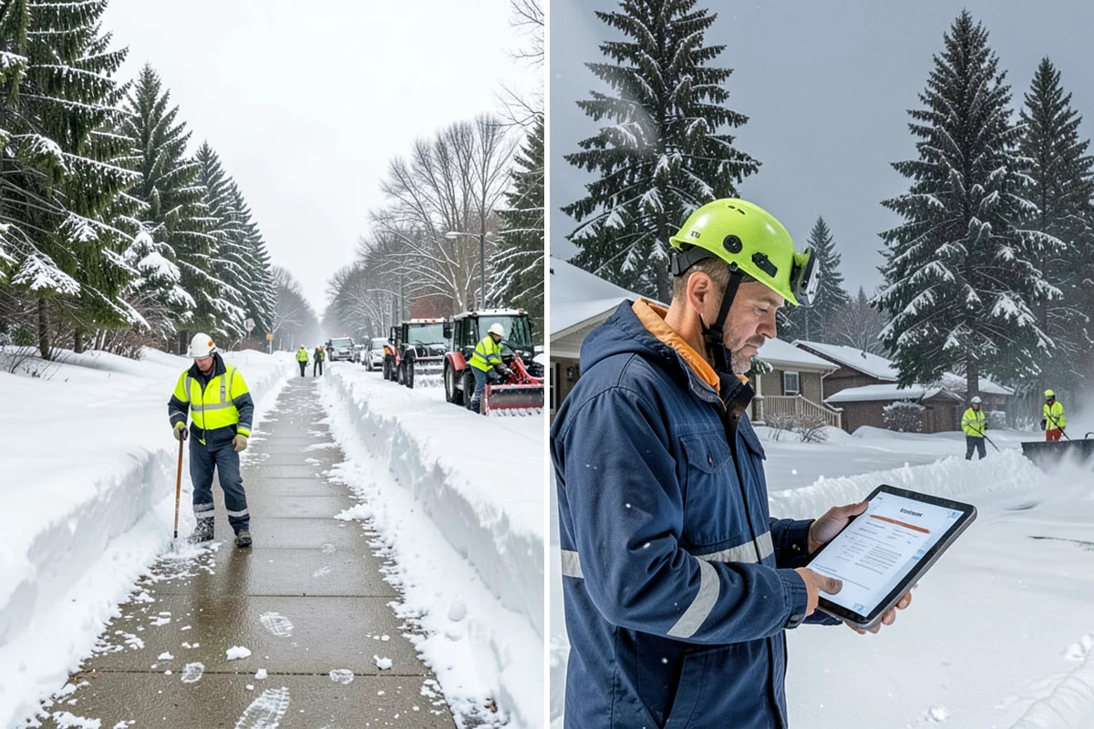 Bike Lane Clearing in Fircrest, Pierce County, WA - Clear the bike lane to full width with compact equipment