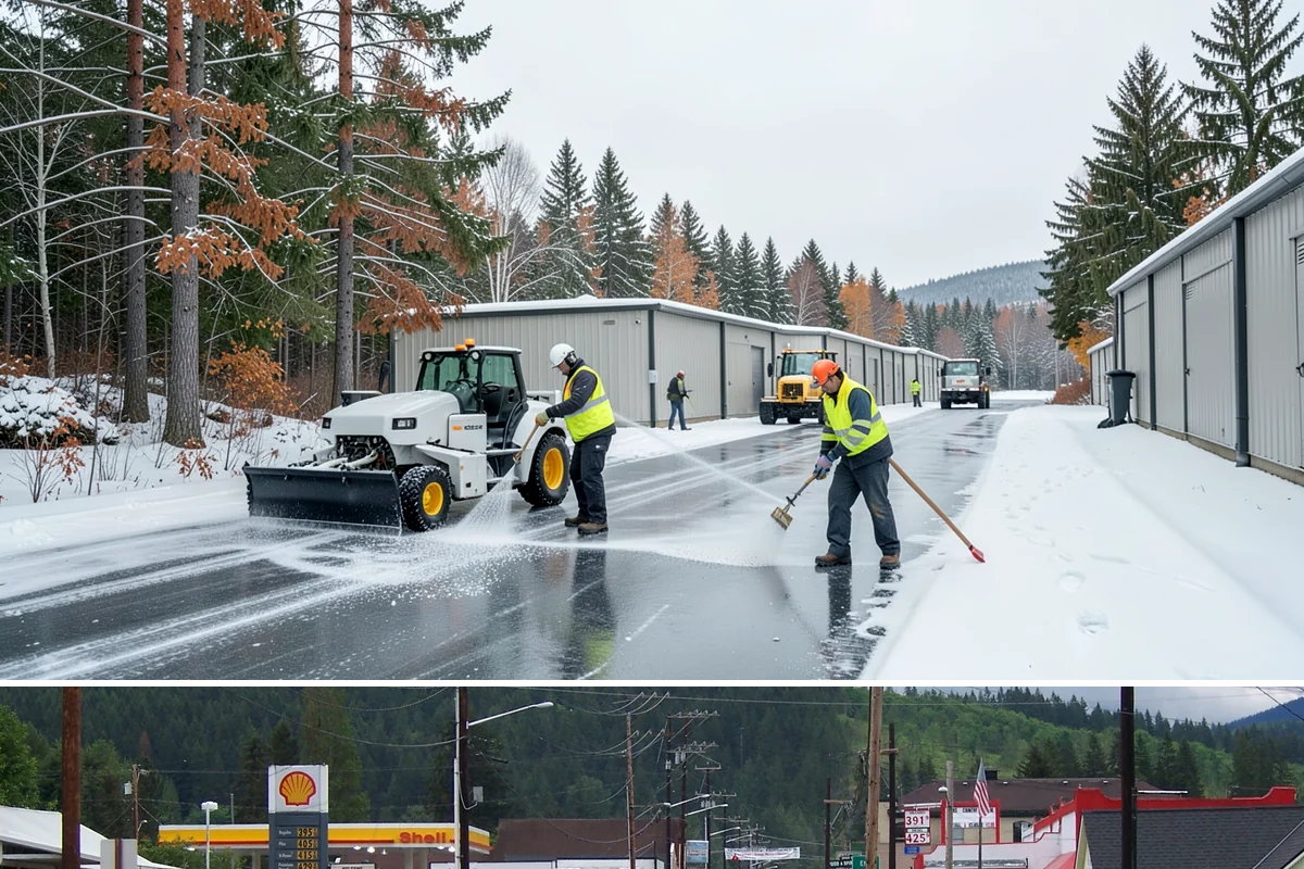 Bike Lane Clearing in Granite Falls, Snohomish County, WA - Add bike-lane clearing to your winter plan before the December cold snaps that catch commuters off guard.