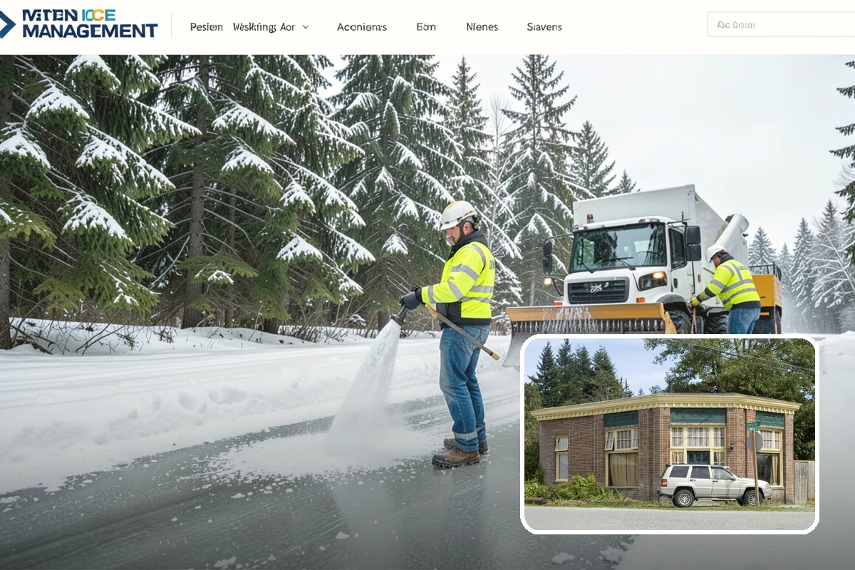 Bike Lane Clearing in Hamilton, Skagit County, WA - Keeps cyclists out of vehicle lanes during snow