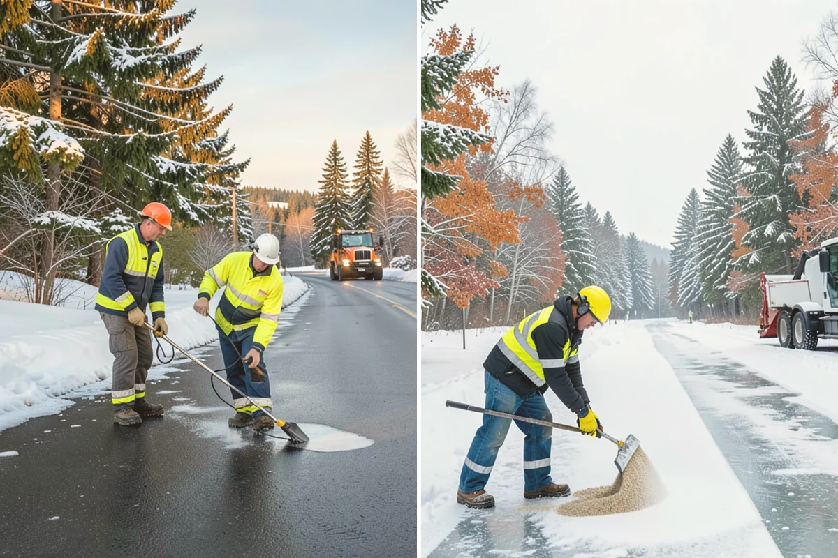 Bike Lane Clearing in Index, Snohomish County, WA - Clear the bike lane to full width with compact equipment