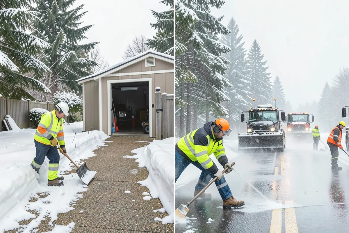 Bike Lane Clearing in Issaquah, King County, WA - Clear the bike lane to full width with compact equipment