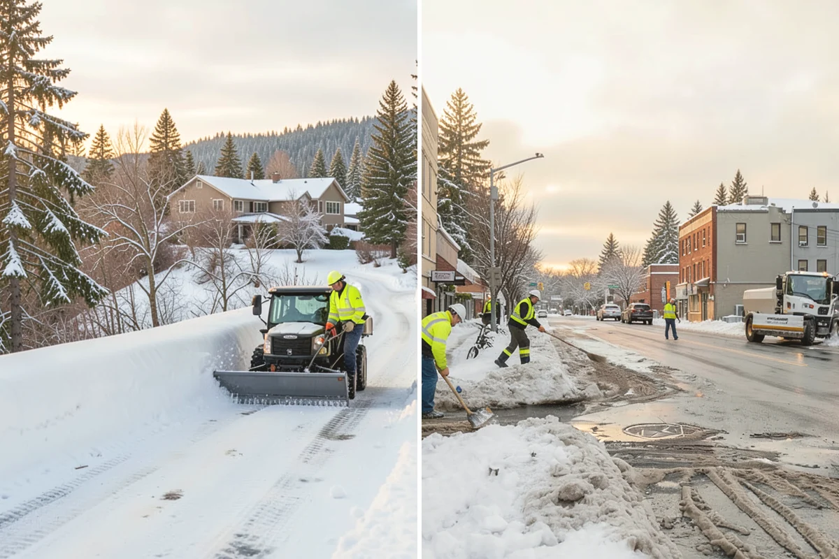 Bike Lane Clearing in La Conner, Skagit County, WA - Clear the bike lane to full width with compact equipment