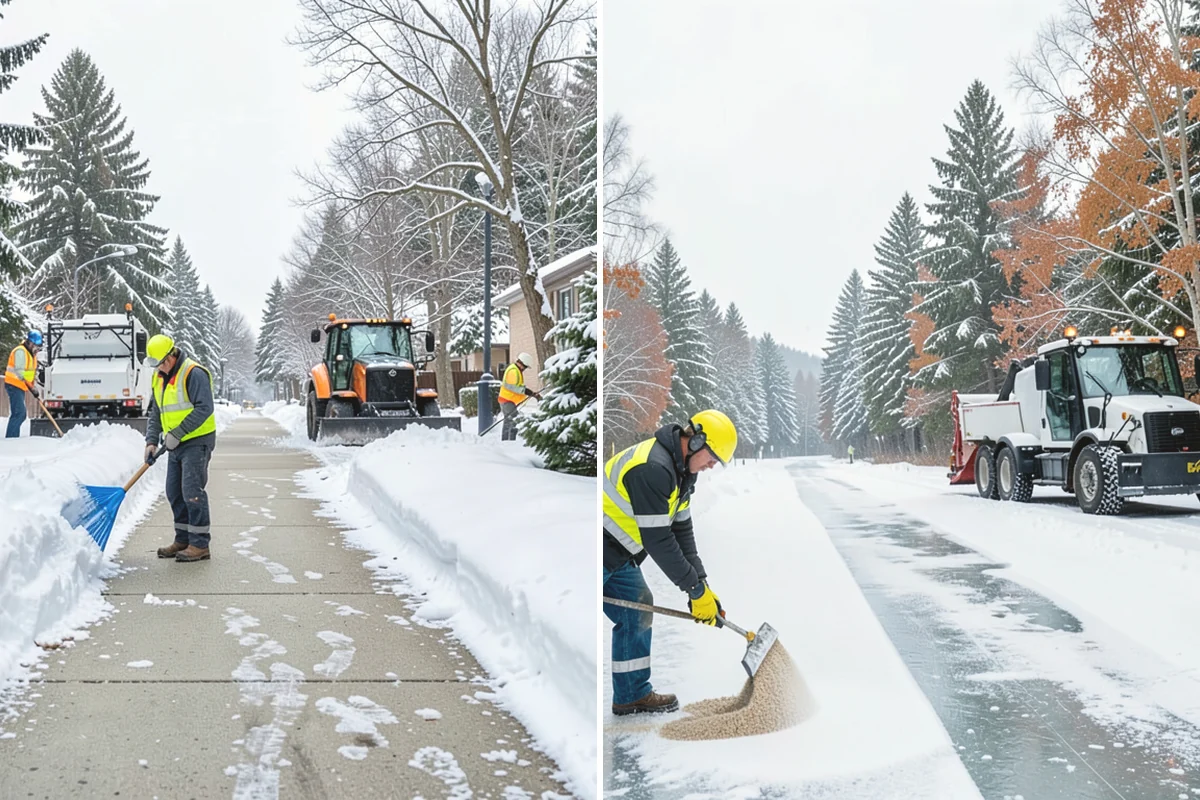 Bike Lane Clearing in Monroe, Snohomish County, WA - Clear the bike lane to full width with compact equipment