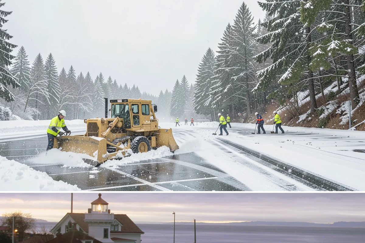 Bike Lane Clearing in Mukilteo, Snohomish County, WA - Add bike-lane clearing to your winter plan before the December cold snaps that catch commuters off guard.