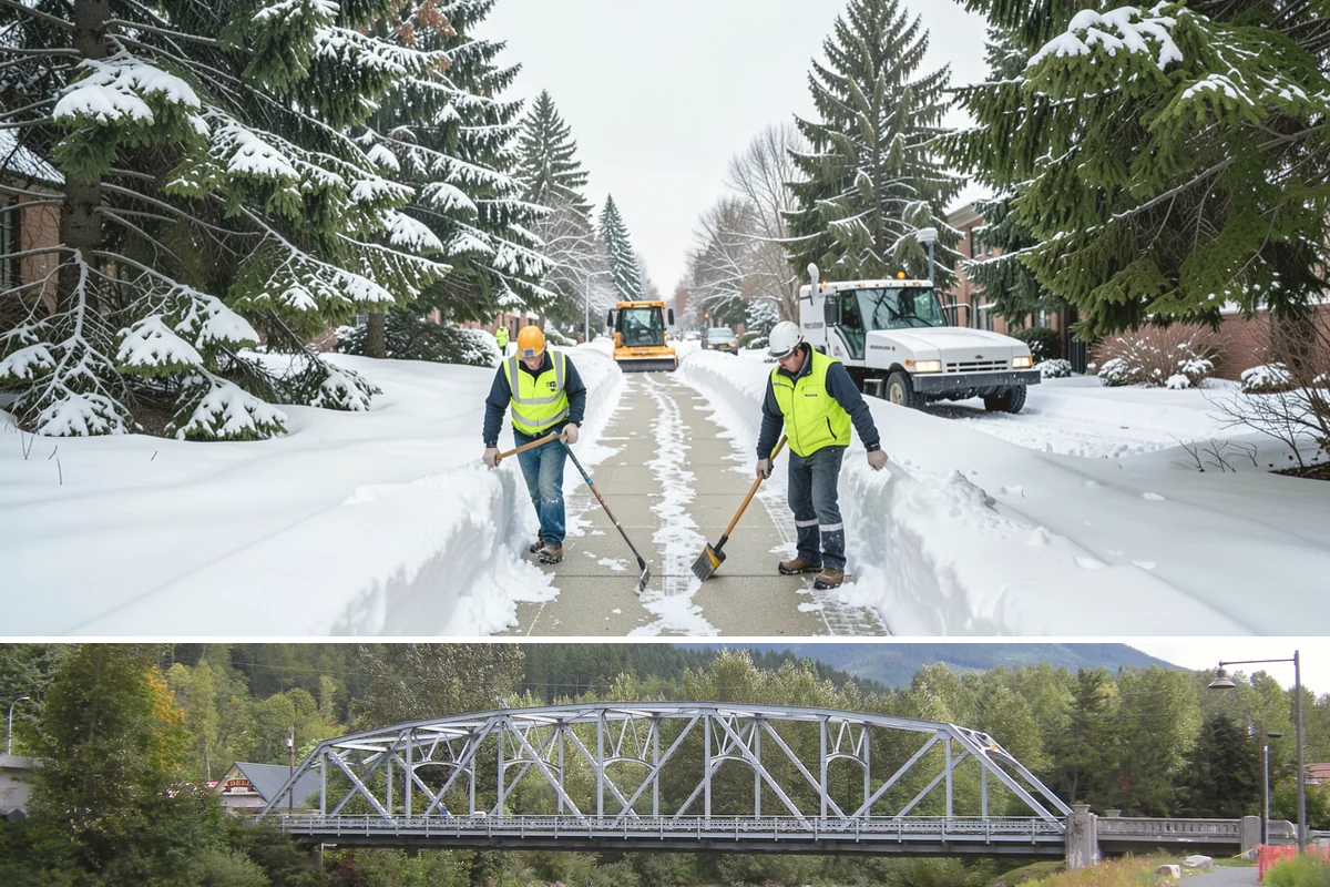 Bike Lane Clearing in Skykomish, King County, WA - Add bike-lane clearing to your winter plan before the December cold snaps that catch commuters off guard.