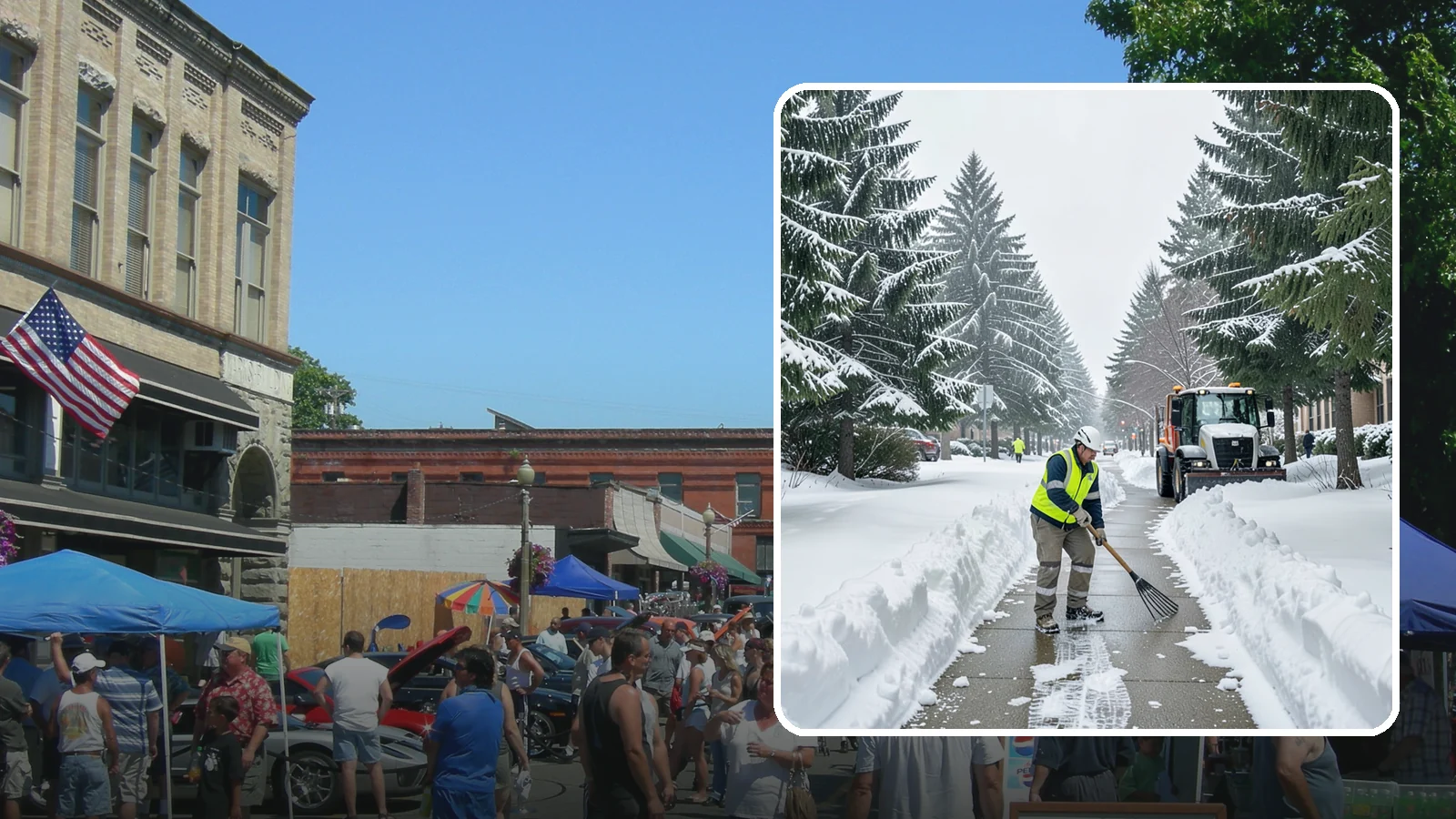 Bike Lane Clearing in Snohomish, Snohomish County, WA - Clearing of on-property and campus bike lanes so year-round Puget Sound cyclists are not forced into traffic.