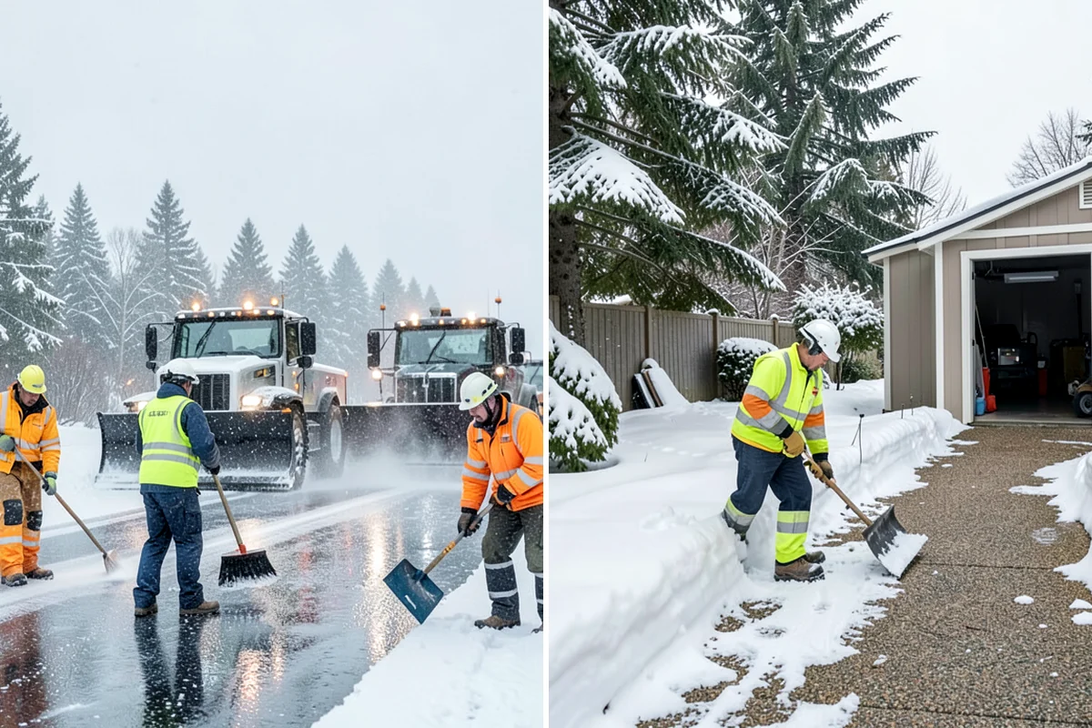 Bike Lane Clearing in Snoqualmie, King County, WA - Clear the bike lane to full width with compact equipment