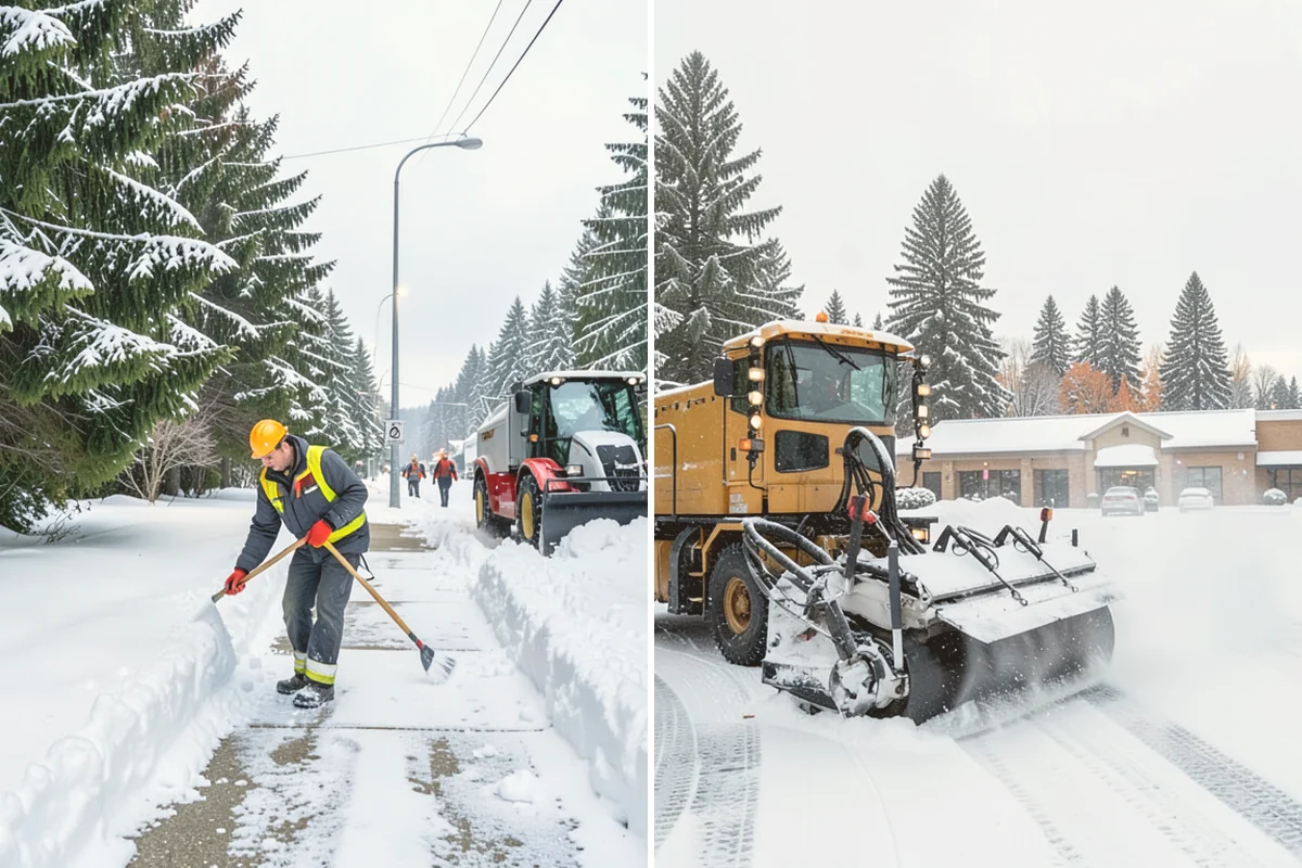 Bike Lane Clearing in Stanwood, Snohomish County, WA - Clear the bike lane to full width with compact equipment