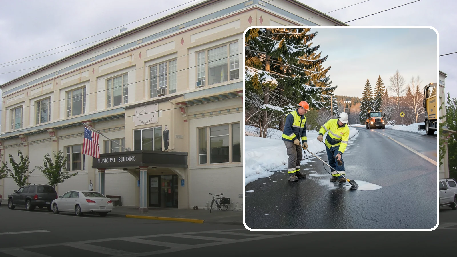 Black Ice Treatment in Anacortes, Skagit County, WA - Black ice treatment tackles the nearly invisible glaze that forms when Western Washington's wet pavement refreezes after dark.