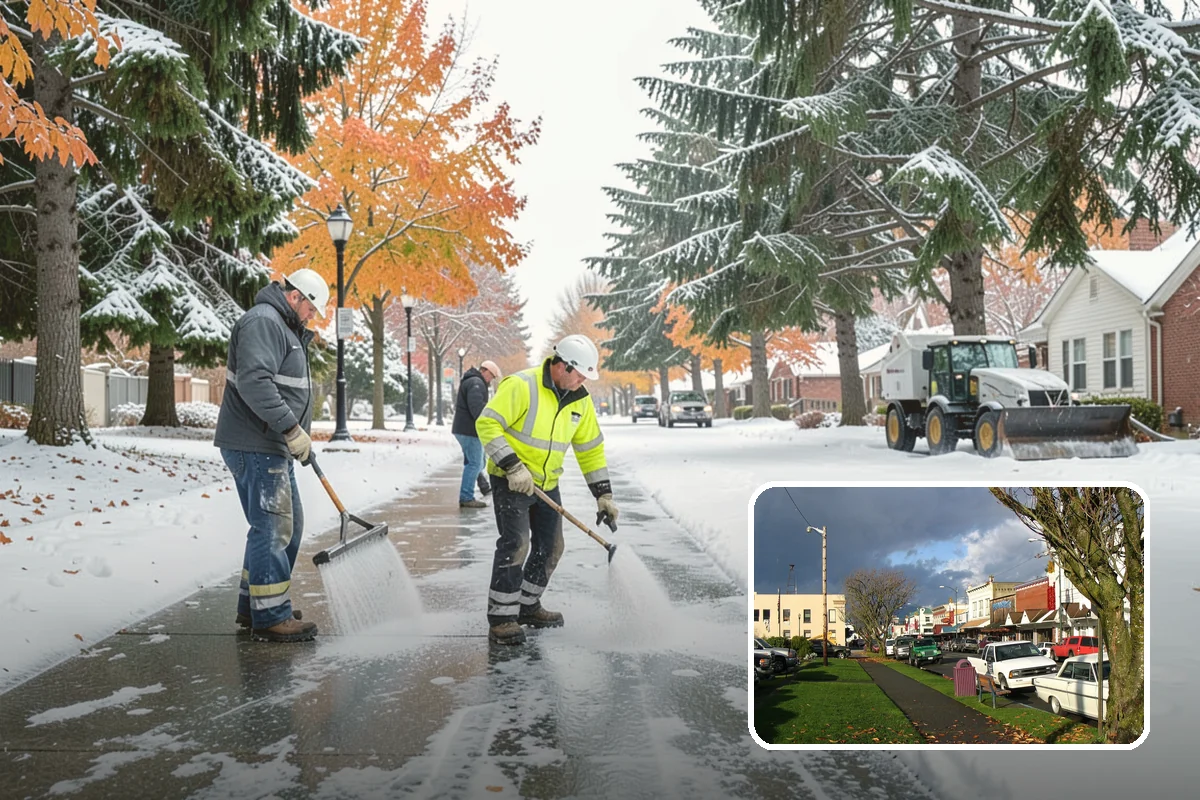 Black Ice Treatment in Arlington, Snohomish County, WA - Neutralizes the transparent glaze that causes surprise falls