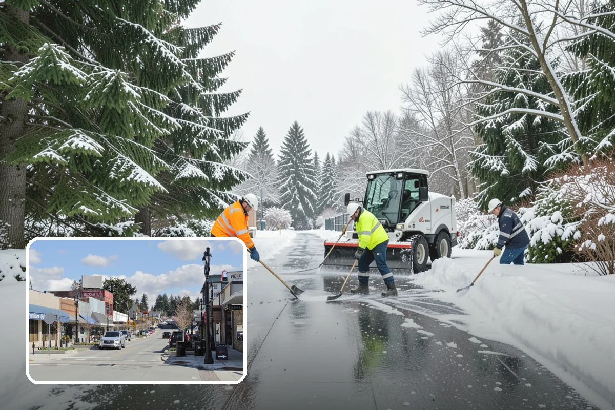 Black Ice Treatment in Bothell, King County, WA - Neutralizes the transparent glaze that causes surprise falls