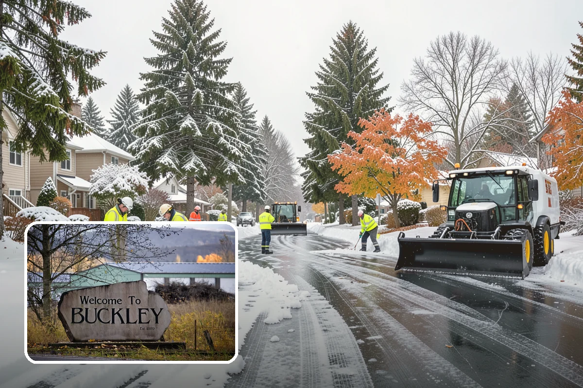 Black Ice Treatment in Buckley, Pierce County, WA - Neutralizes the transparent glaze that causes surprise falls