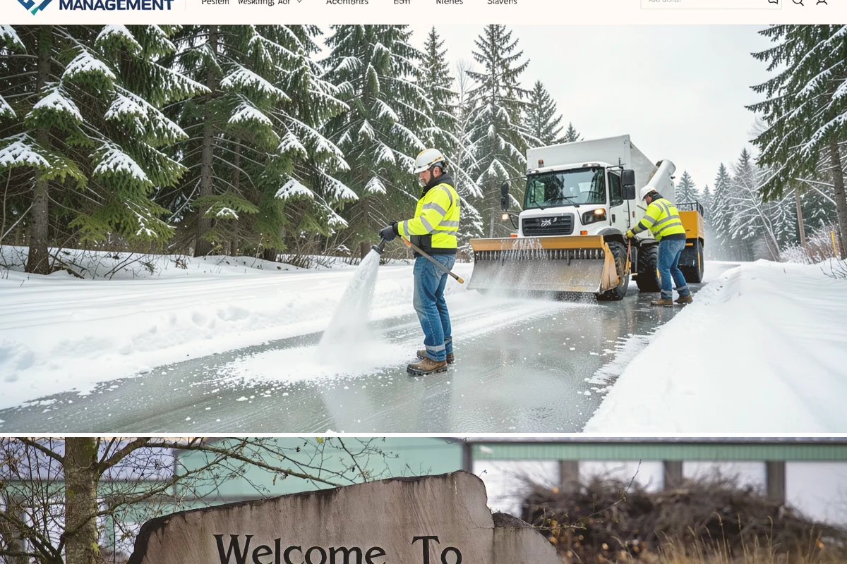 Black Ice Treatment in Buckley, Pierce County, WA - Black ice treatment peaks during the calm, clear nights of December and January when Puget Sound's damp pavement refreezes before...