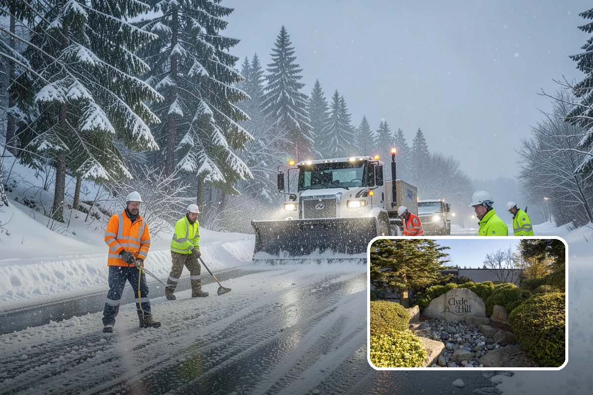 Black Ice Treatment in Clyde Hill, King County, WA - Neutralizes the transparent glaze that causes surprise falls