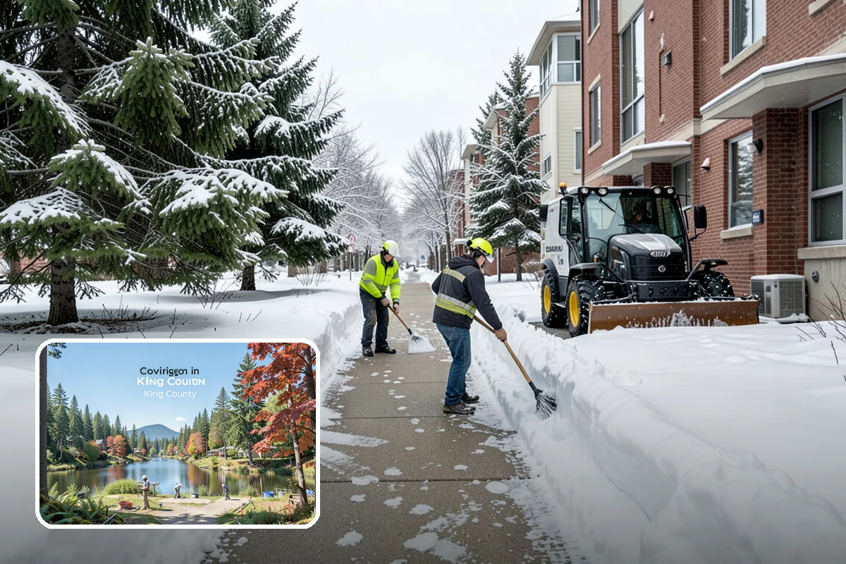 Black Ice Treatment in Covington, King County, WA - Neutralizes the transparent glaze that causes surprise falls