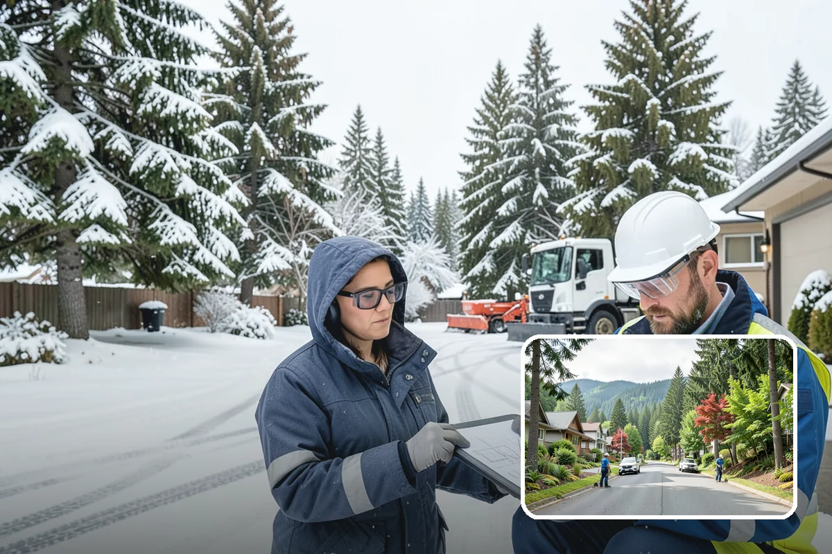 Black Ice Treatment in Darrington, Snohomish County, WA - Neutralizes the transparent glaze that causes surprise falls