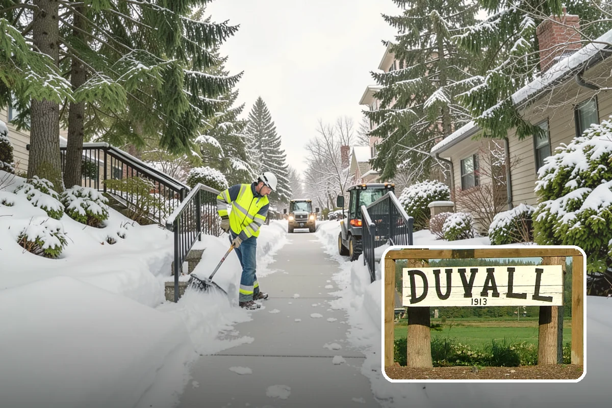 Black Ice Treatment in Duvall, King County, WA - Neutralizes the transparent glaze that causes surprise falls