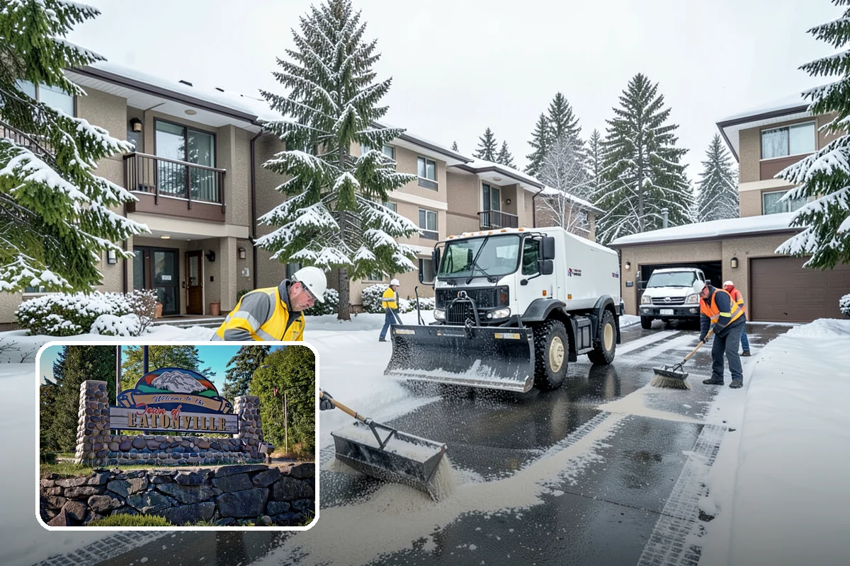 Black Ice Treatment in Eatonville, Pierce County, WA - Neutralizes the transparent glaze that causes surprise falls