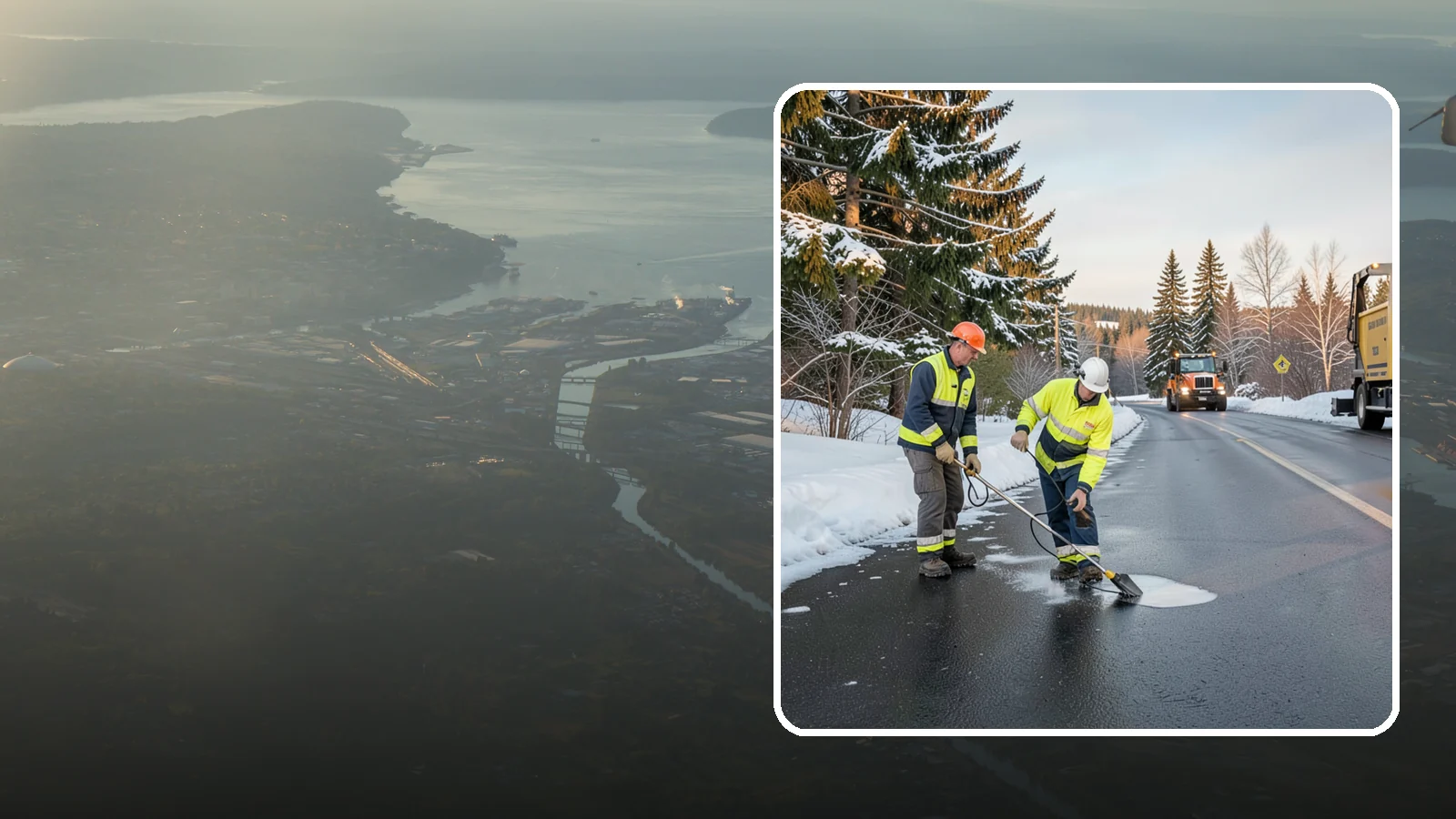 Black Ice Treatment in Fife, Pierce County, WA - Black ice treatment tackles the nearly invisible glaze that forms when Western Washington's wet pavement refreezes after dark.