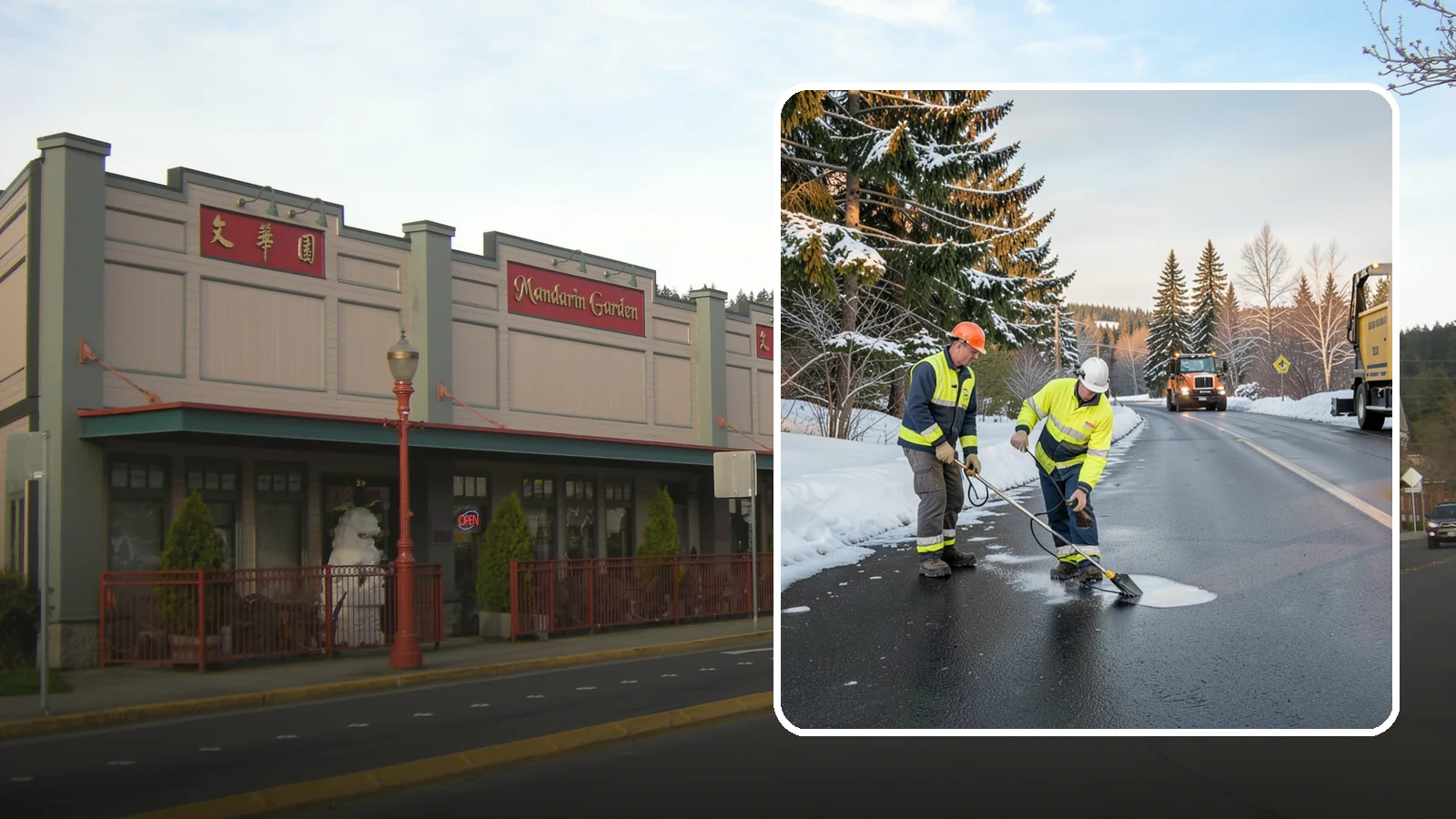 Black Ice Treatment in Issaquah, King County, WA - Black ice treatment tackles the nearly invisible glaze that forms when Western Washington's wet pavement refreezes after dark.