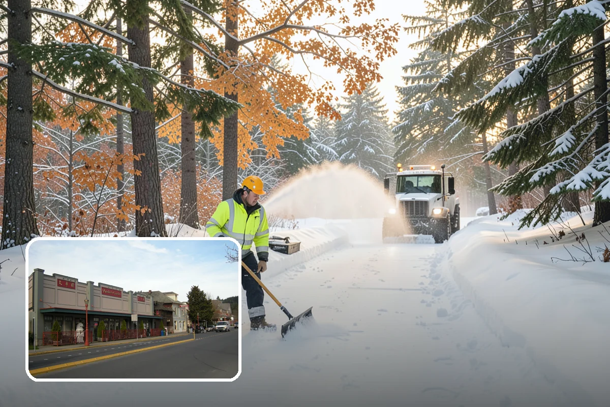 Black Ice Treatment in Issaquah, King County, WA - Neutralizes the transparent glaze that causes surprise falls