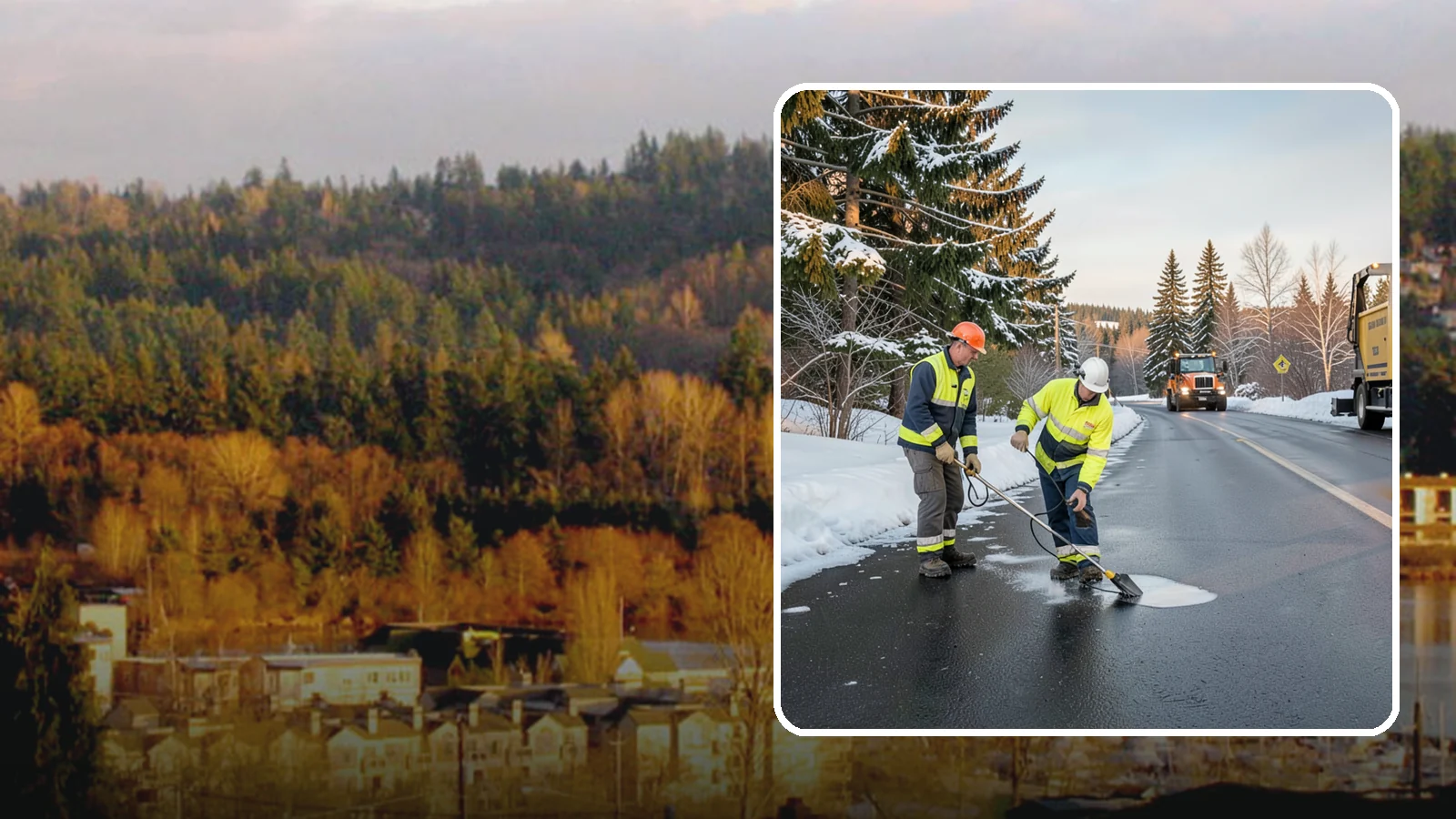 Black Ice Treatment in Kenmore, King County, WA - Black ice treatment tackles the nearly invisible glaze that forms when Western Washington's wet pavement refreezes after dark.