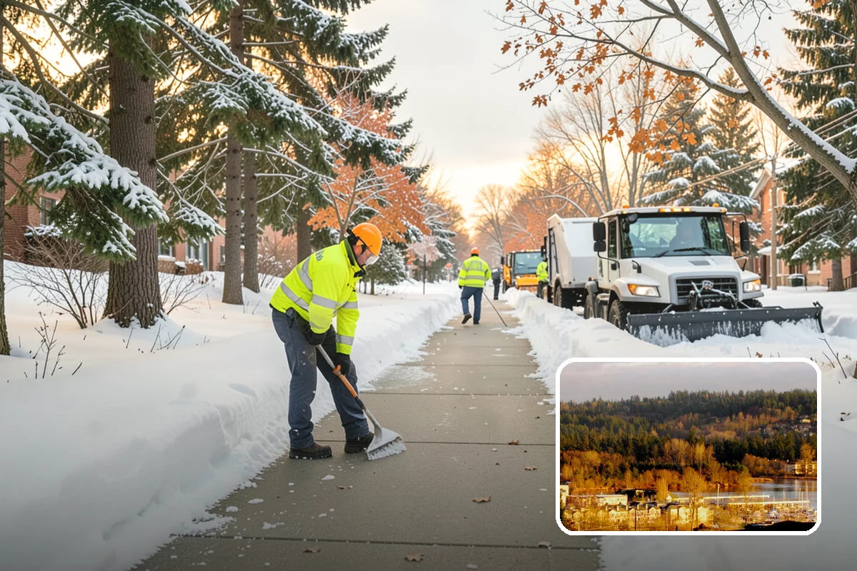 Black Ice Treatment in Kenmore, King County, WA - Neutralizes the transparent glaze that causes surprise falls