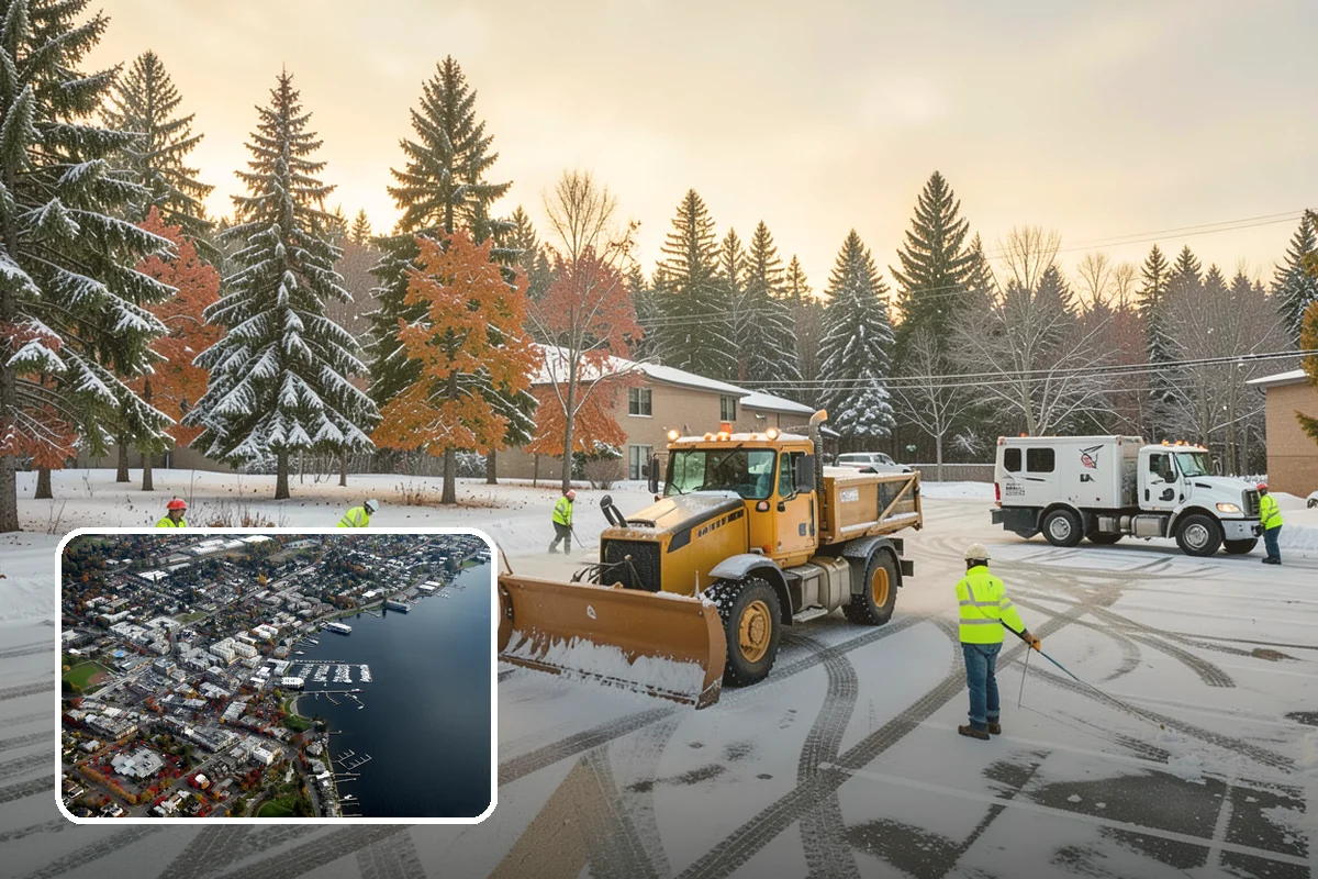 Black Ice Treatment in Kirkland, King County, WA - Neutralizes the transparent glaze that causes surprise falls