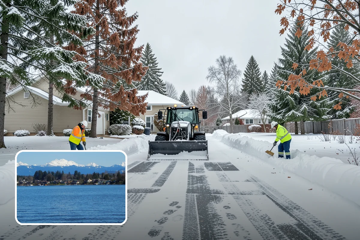 Black Ice Treatment in Lake Stevens, Snohomish County, WA - Neutralizes the transparent glaze that causes surprise falls