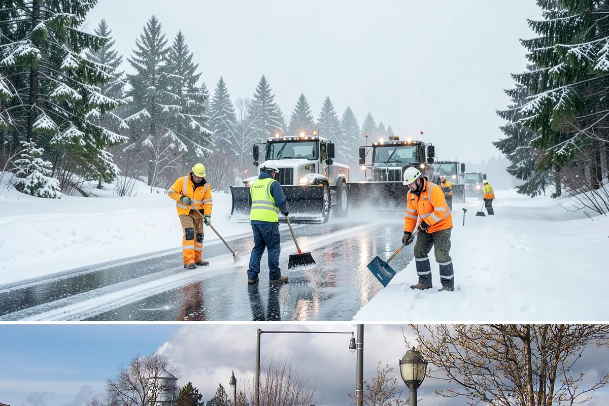 Black Ice Treatment in Marysville, Snohomish County, WA - Black ice treatment peaks during the calm, clear nights of December and January when Puget Sound's damp pavement refreezes before...