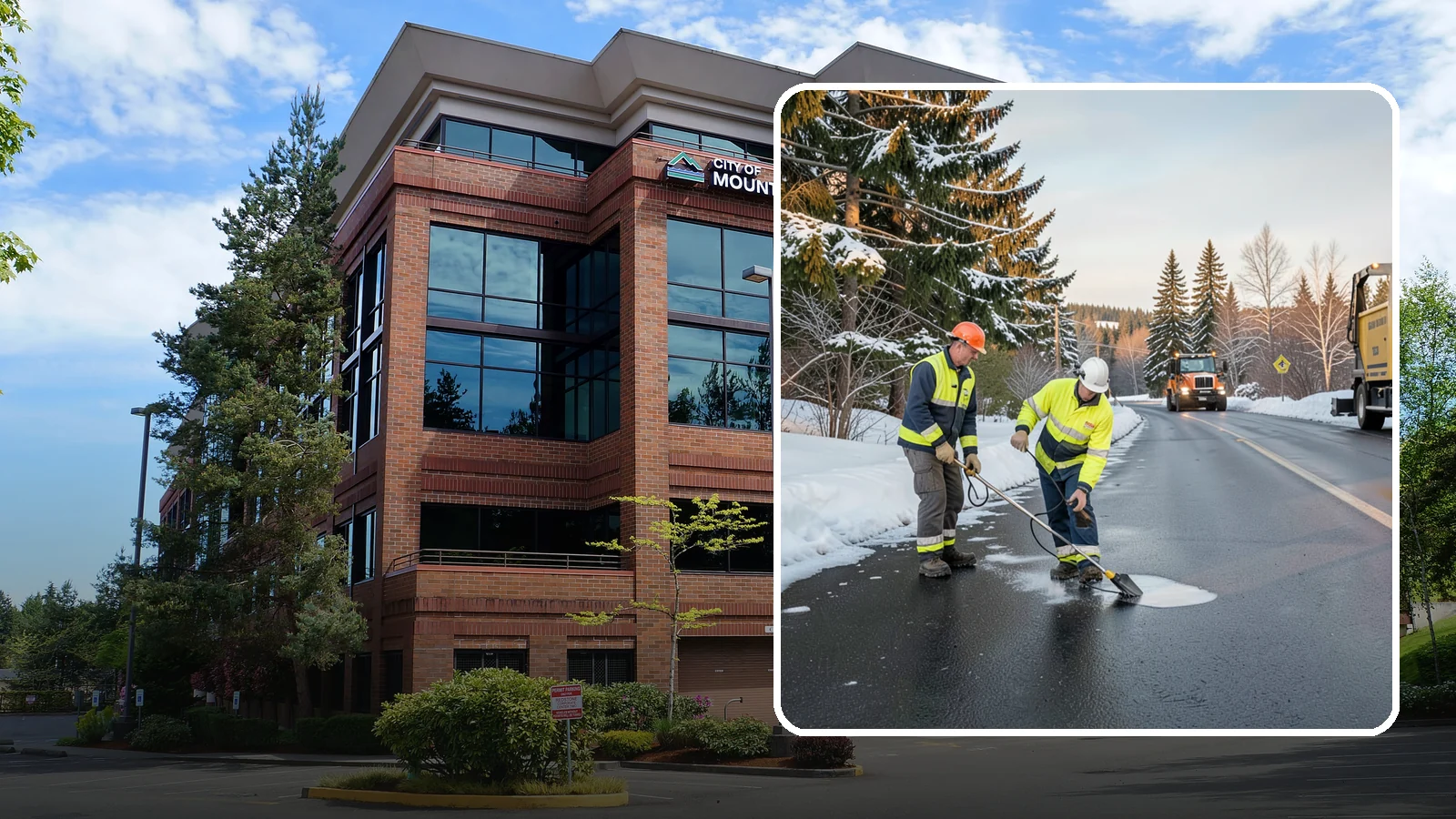 Black Ice Treatment in Mountlake Terrace, Snohomish County, WA - Black ice treatment tackles the nearly invisible glaze that forms when Western Washington's wet pavement refreezes after dark.