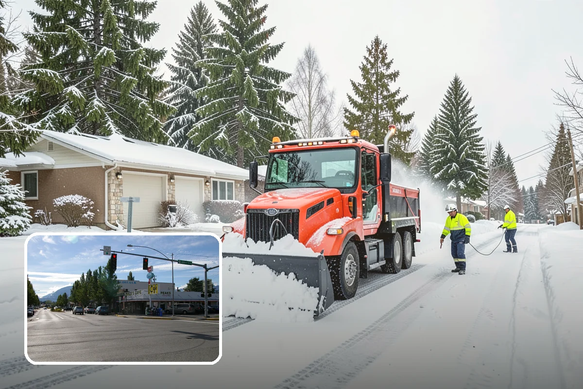Black Ice Treatment in North Bend, King County, WA - Neutralizes the transparent glaze that causes surprise falls