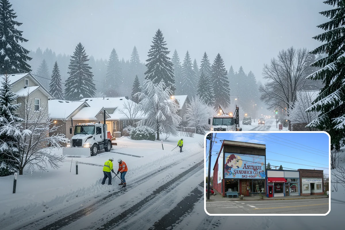 Black Ice Treatment in Ruston, Pierce County, WA - Neutralizes the transparent glaze that causes surprise falls