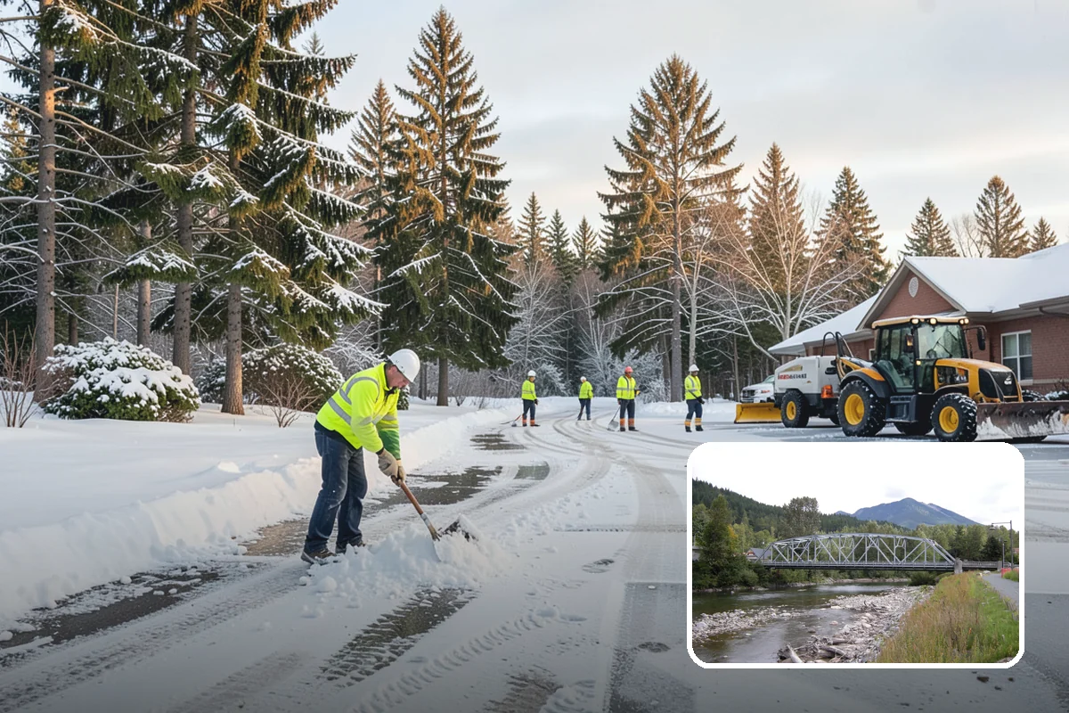 Black Ice Treatment in Skykomish, King County, WA - Neutralizes the transparent glaze that causes surprise falls