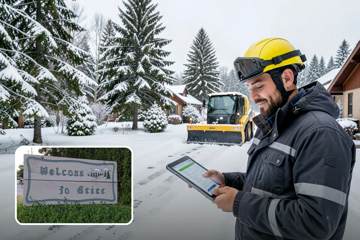 Blizzard Response in Brier, Snohomish County, WA - Crews pre-staged before the storm hits