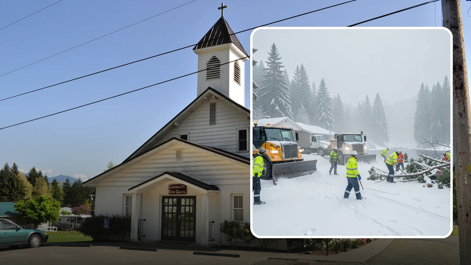 Blizzard Response in Concrete, Skagit County, WA - When a rare Western Washington blizzard shuts down Puget Sound lowlands, our crews mobilize immediately to keep your property...