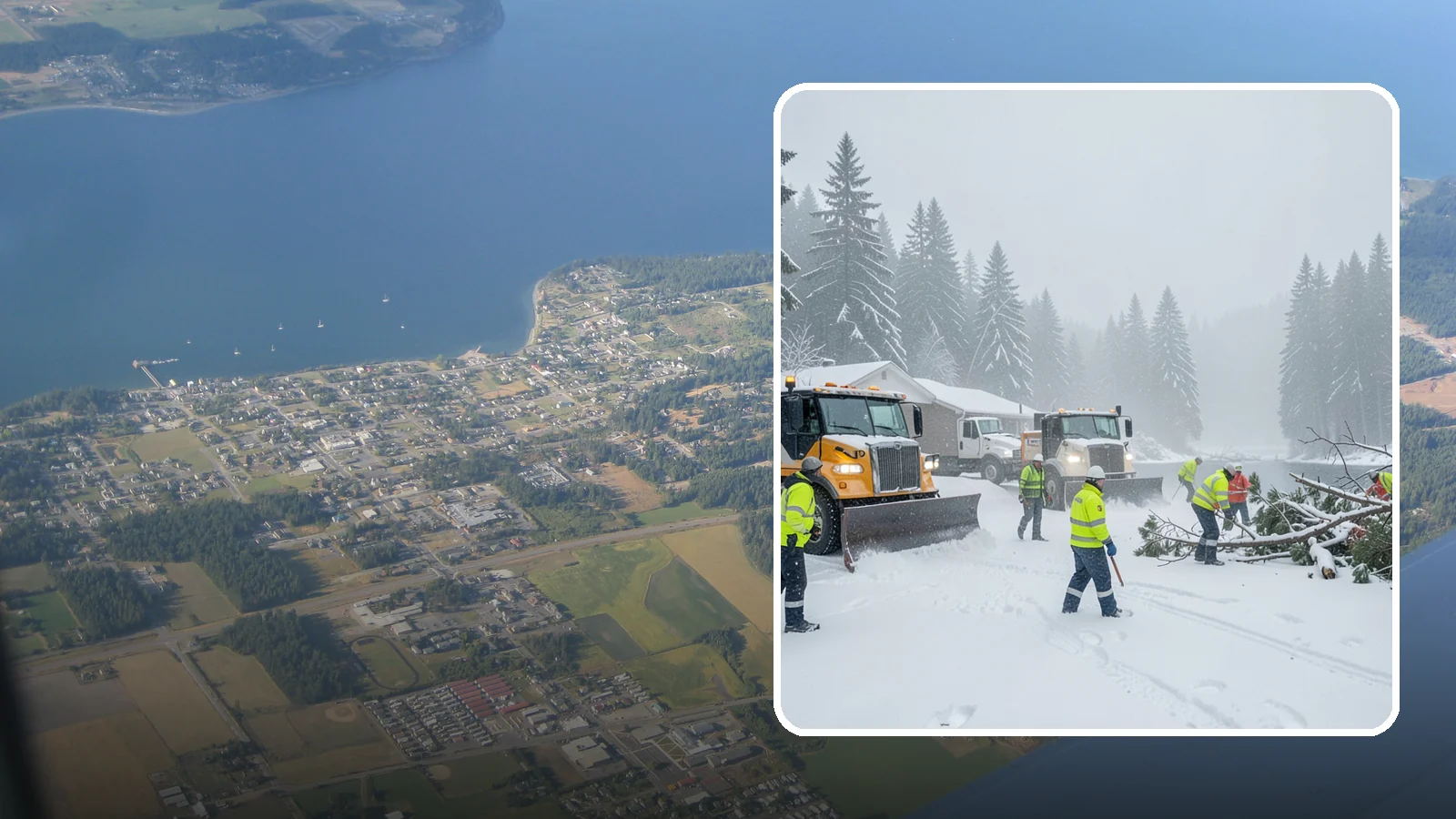 Blizzard Response in Coupeville, Island County, WA - When a rare Western Washington blizzard shuts down Puget Sound lowlands, our crews mobilize immediately to keep your property...