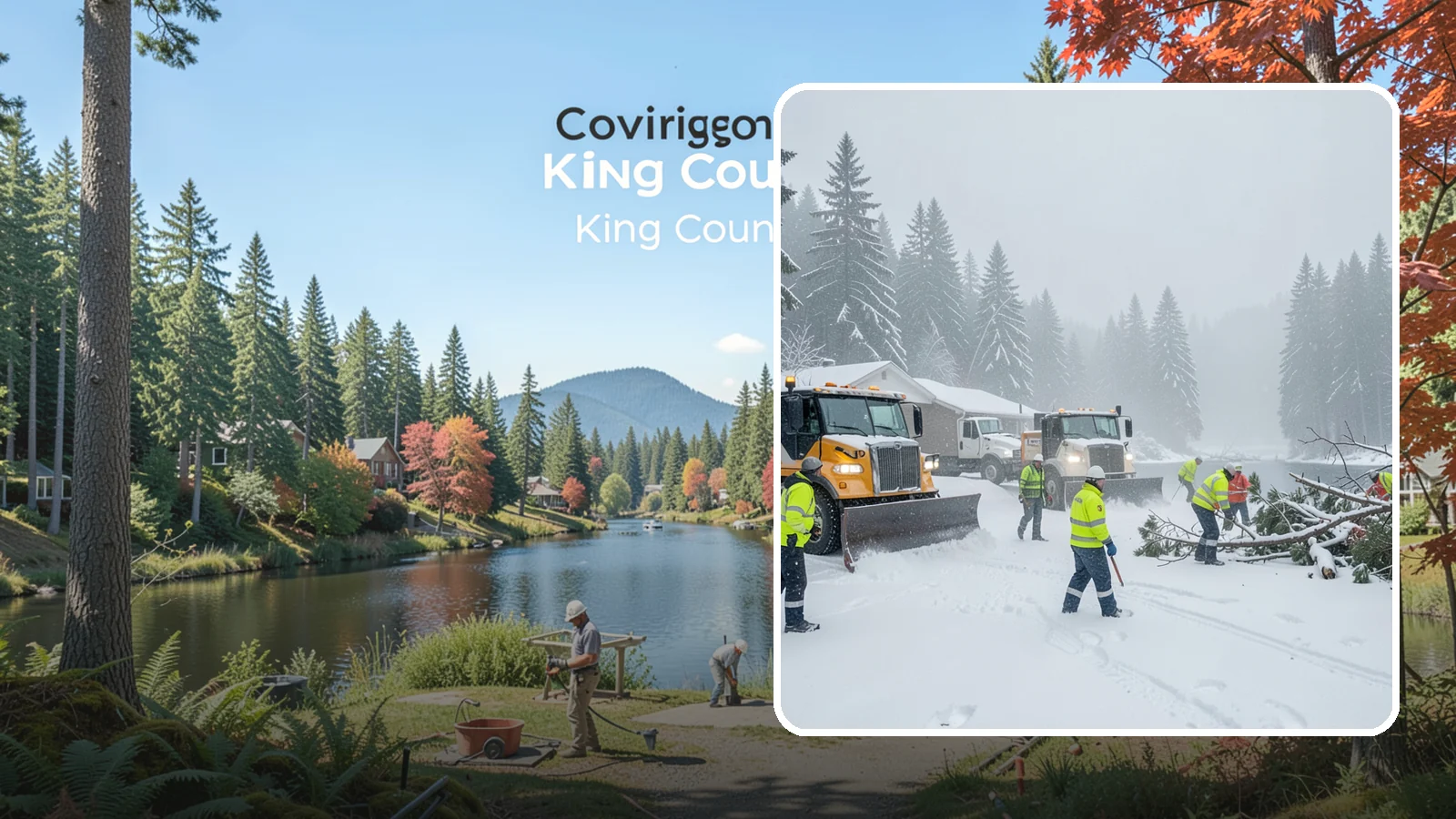 Blizzard Response in Covington, King County, WA - When a rare Western Washington blizzard shuts down Puget Sound lowlands, our crews mobilize immediately to keep your property...
