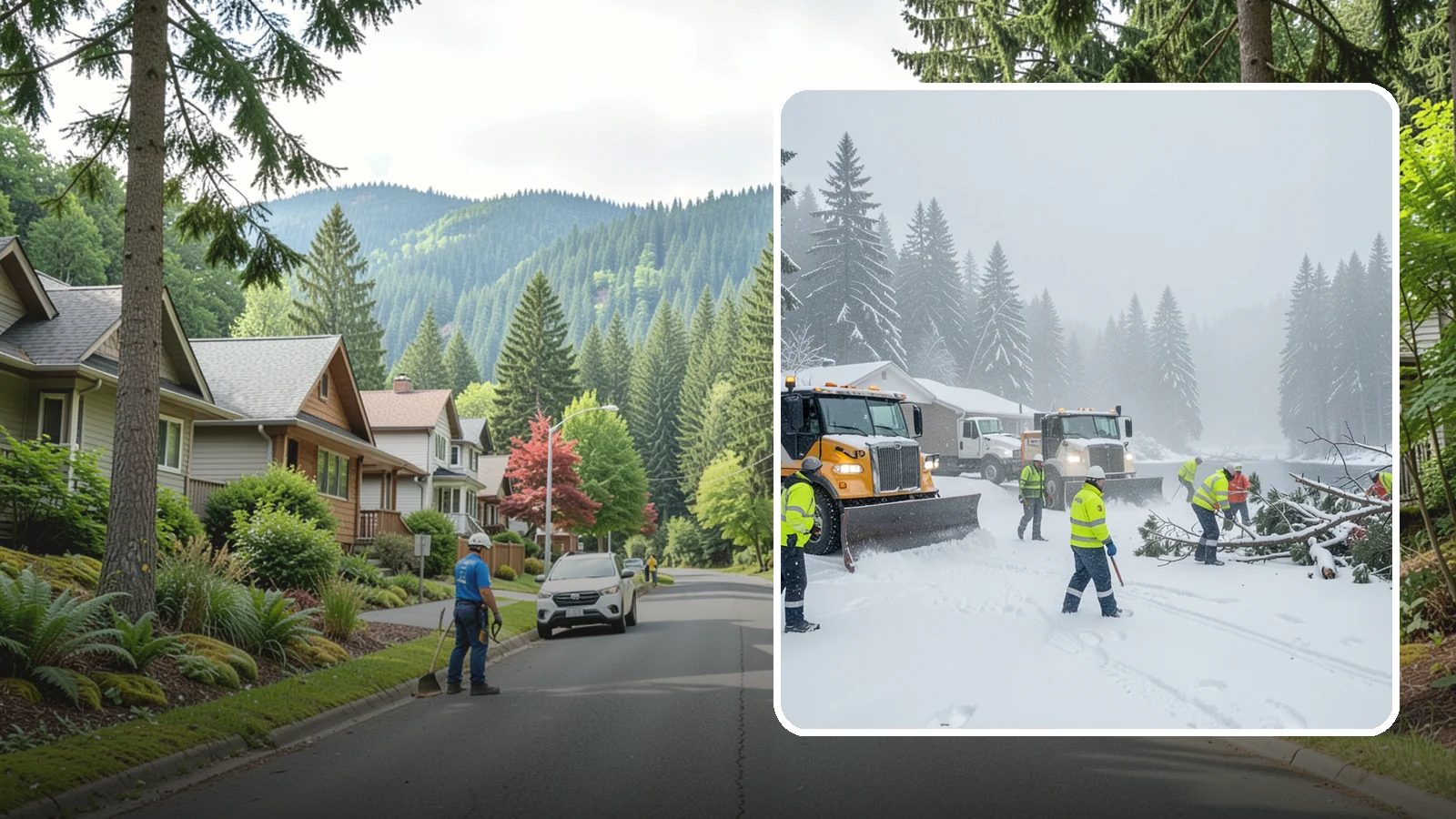 Blizzard Response in Darrington, Snohomish County, WA - When a rare Western Washington blizzard shuts down Puget Sound lowlands, our crews mobilize immediately to keep your property...