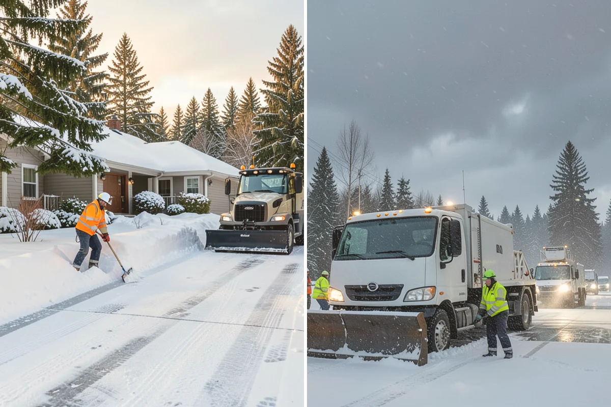 Blizzard Response in Edmonds, Snohomish County, WA - Monitor NWS and mountain forecasts and stage equipment