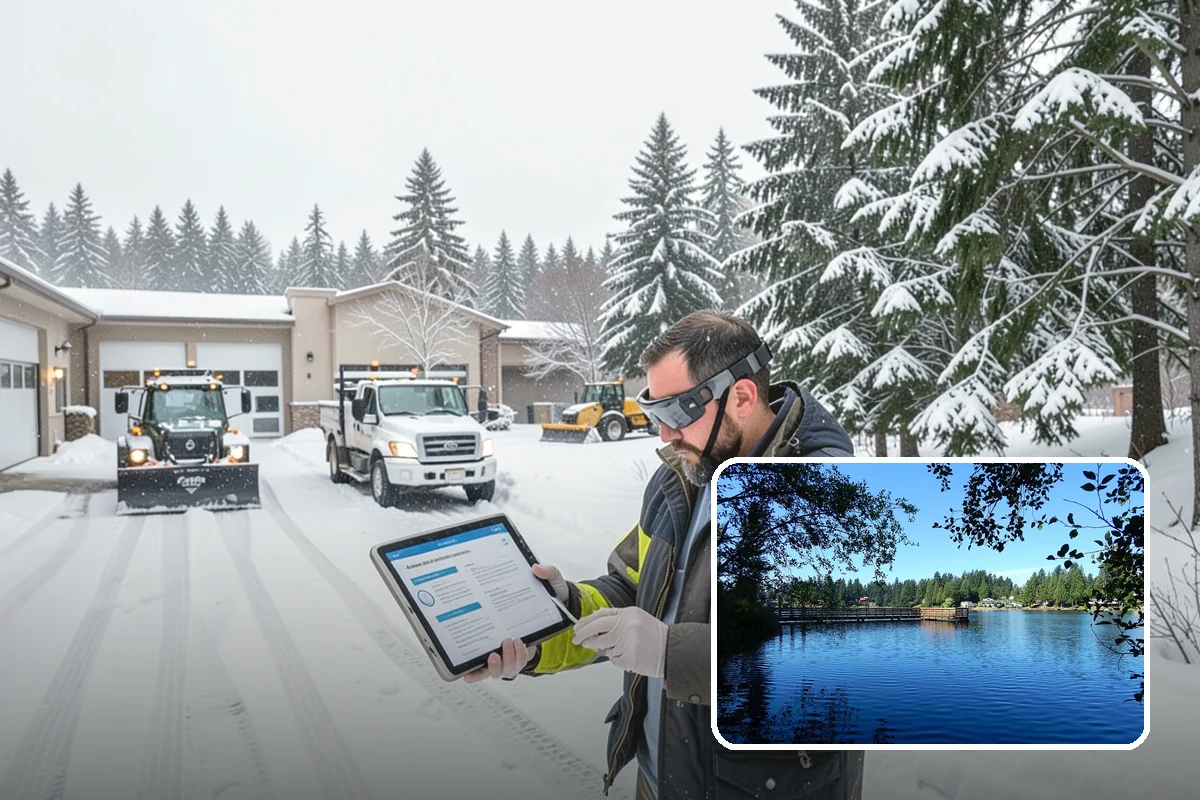 Blizzard Response in Federal Way, King County, WA - Crews pre-staged before the storm hits