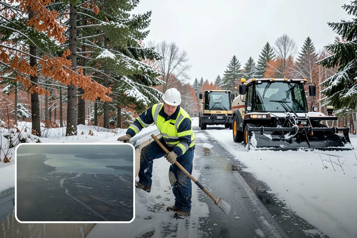 Blizzard Response in Fife, Pierce County, WA - Crews pre-staged before the storm hits