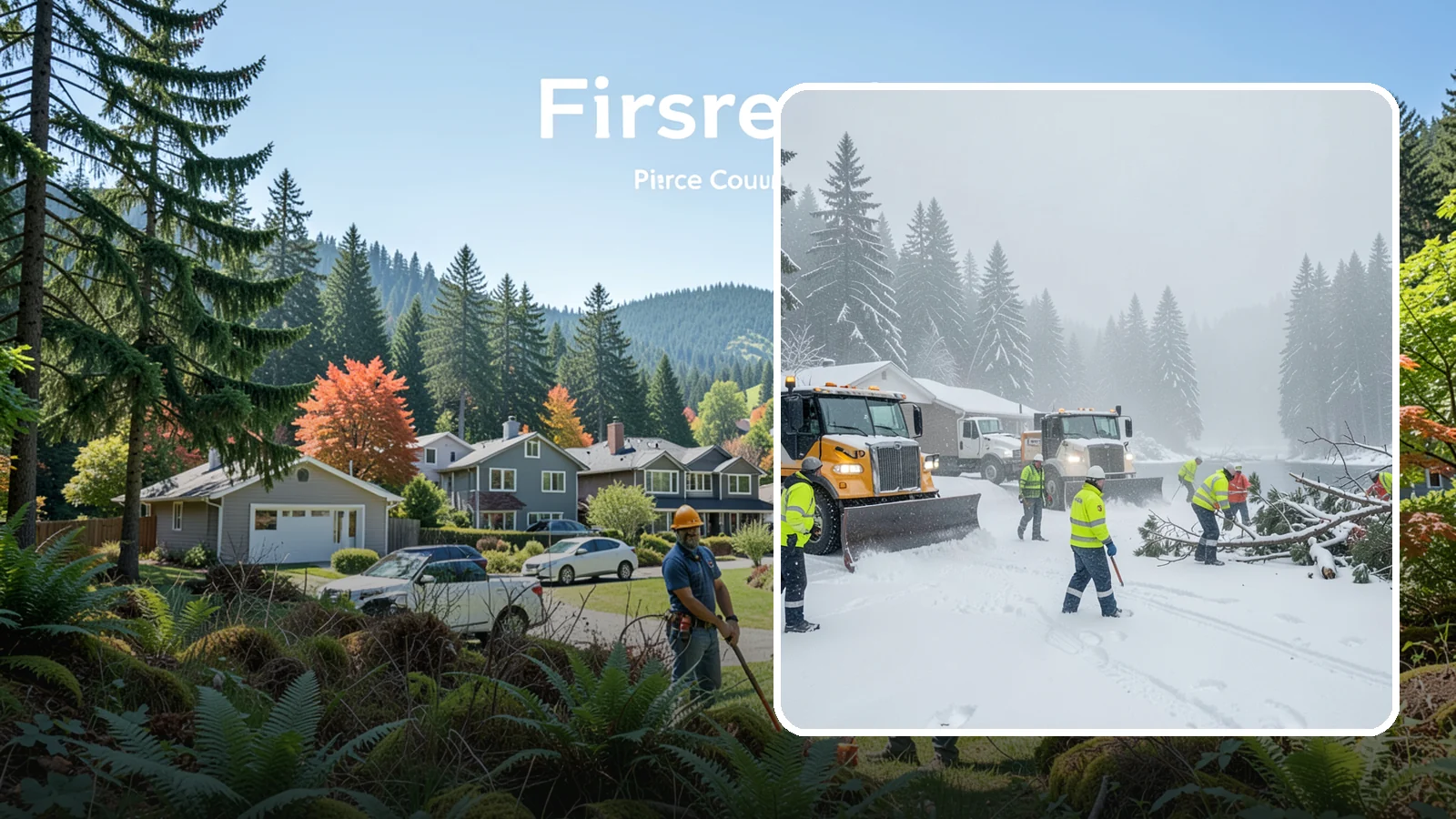 Blizzard Response in Fircrest, Pierce County, WA - When a rare Western Washington blizzard shuts down Puget Sound lowlands, our crews mobilize immediately to keep your property...