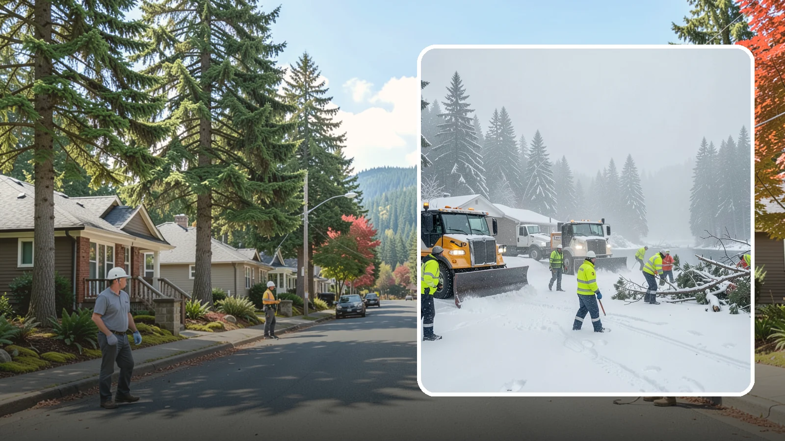 Blizzard Response in Hunts Point, King County, WA - When a rare Western Washington blizzard shuts down Puget Sound lowlands, our crews mobilize immediately to keep your property...